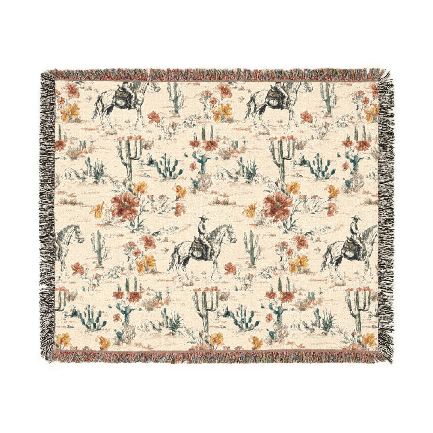 Rustic Western Woven Blanket