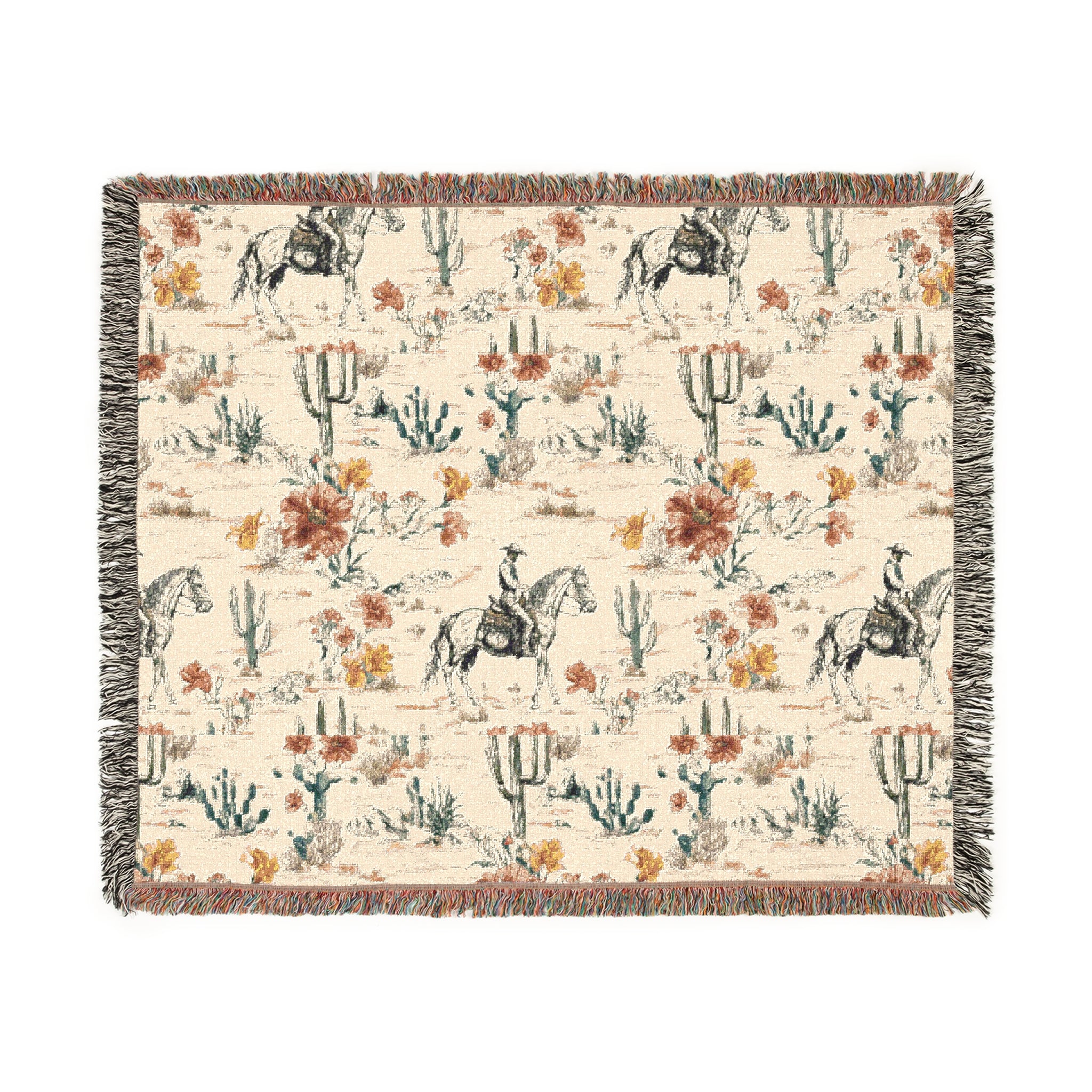 Rustic Western Woven Blanket