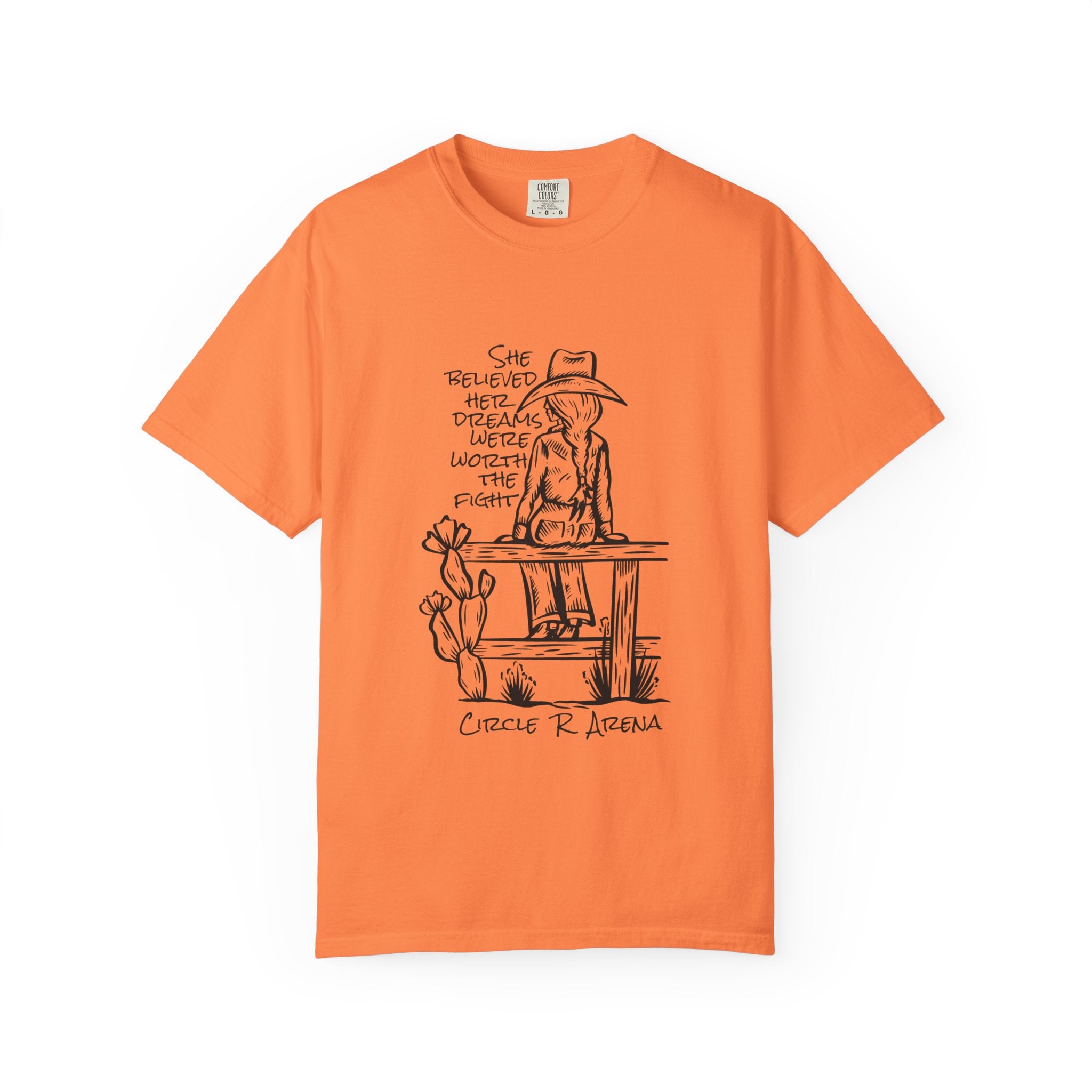 Worth The Fight - Circle R Arena Logo Adult Tee