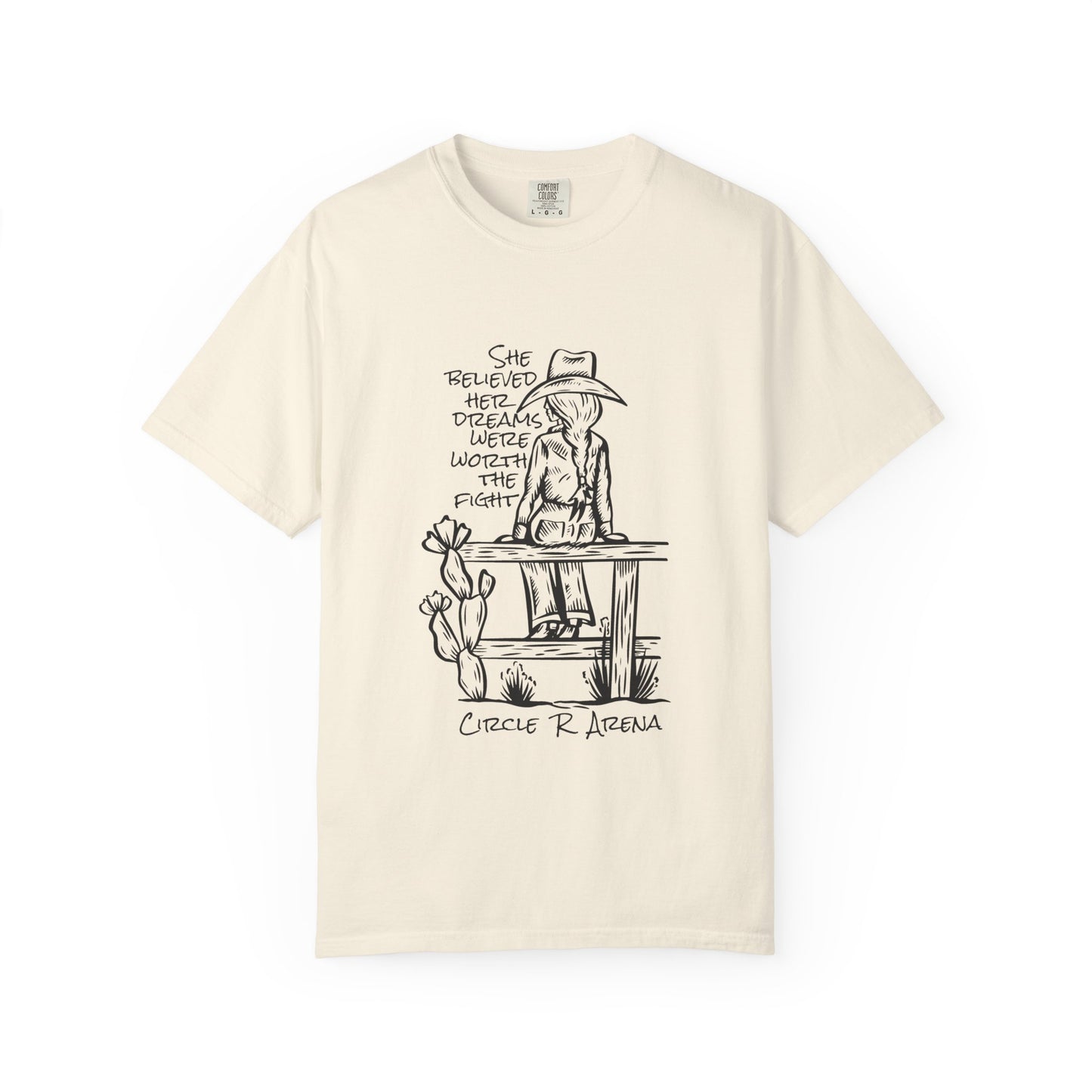 Worth The Fight - Circle R Arena Logo Adult Tee