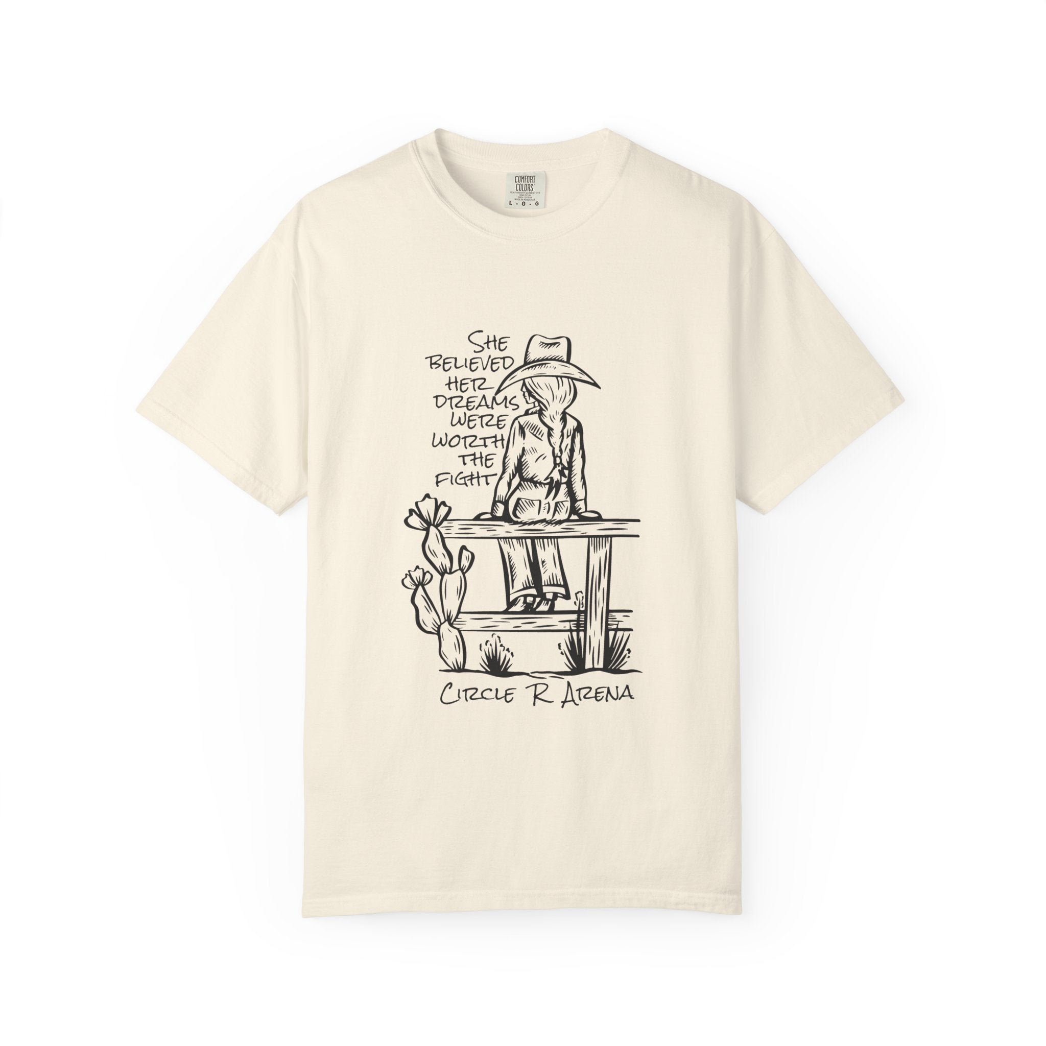 Worth The Fight - Circle R Arena Logo Adult Tee
