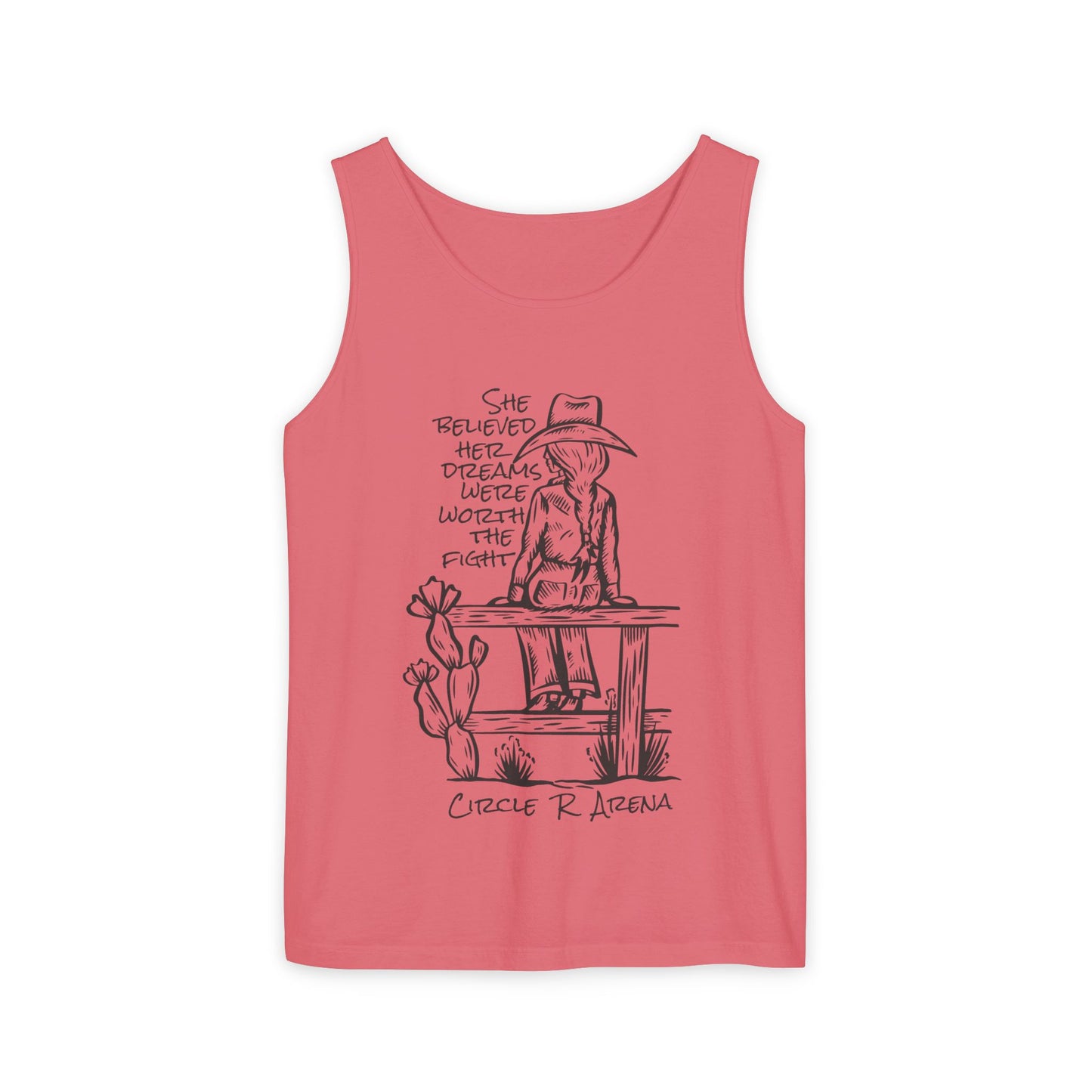 Worth The Fight - Circle R Arena Logo Unisex Tank