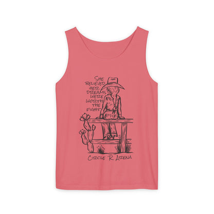 Worth The Fight - Circle R Arena Logo Unisex Tank