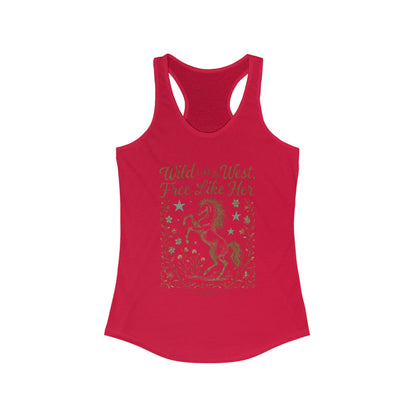 Wild Like The West - Circle R Arena Logo Racerback Tank