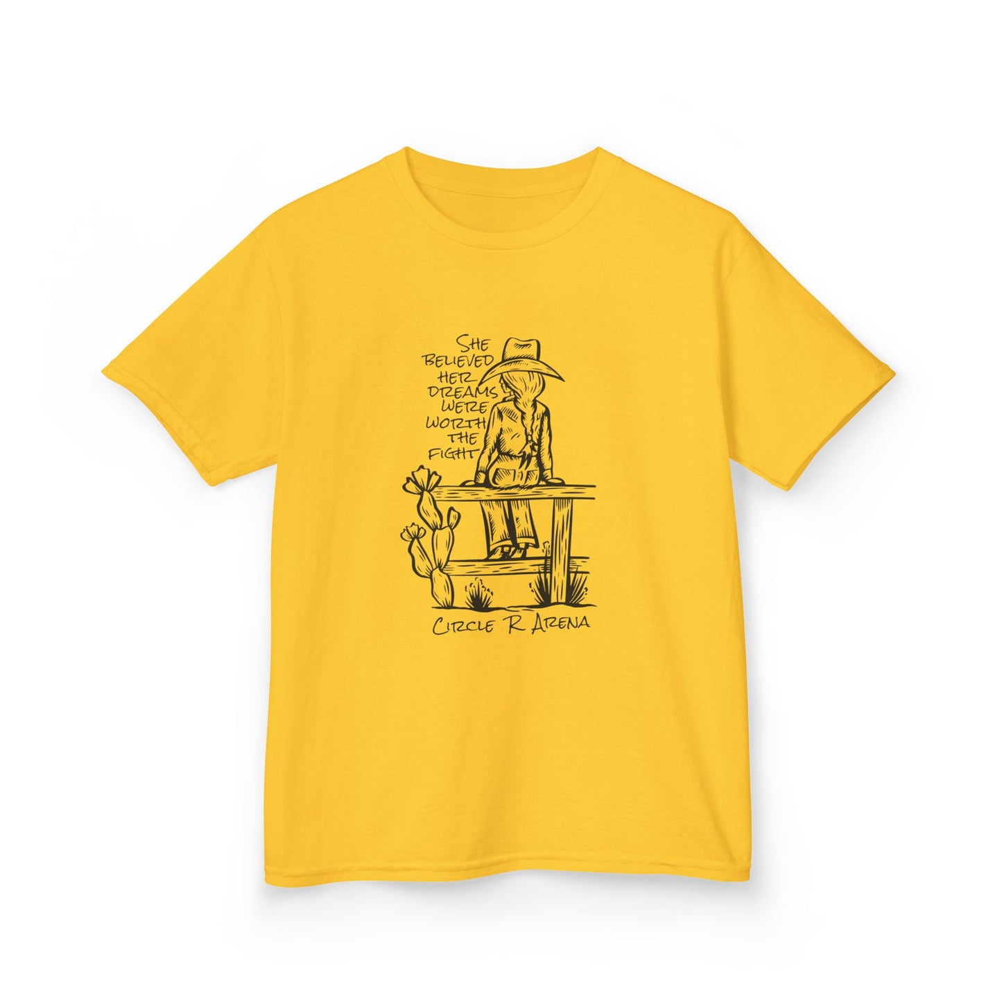 Worth The Fight - Circle R Arena Kids Tee