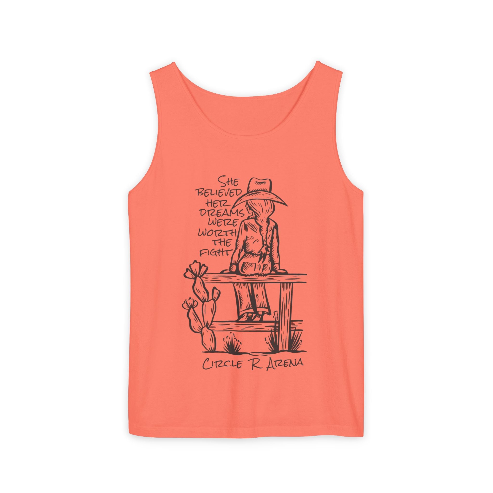 Worth The Fight - Circle R Arena Logo Unisex Tank