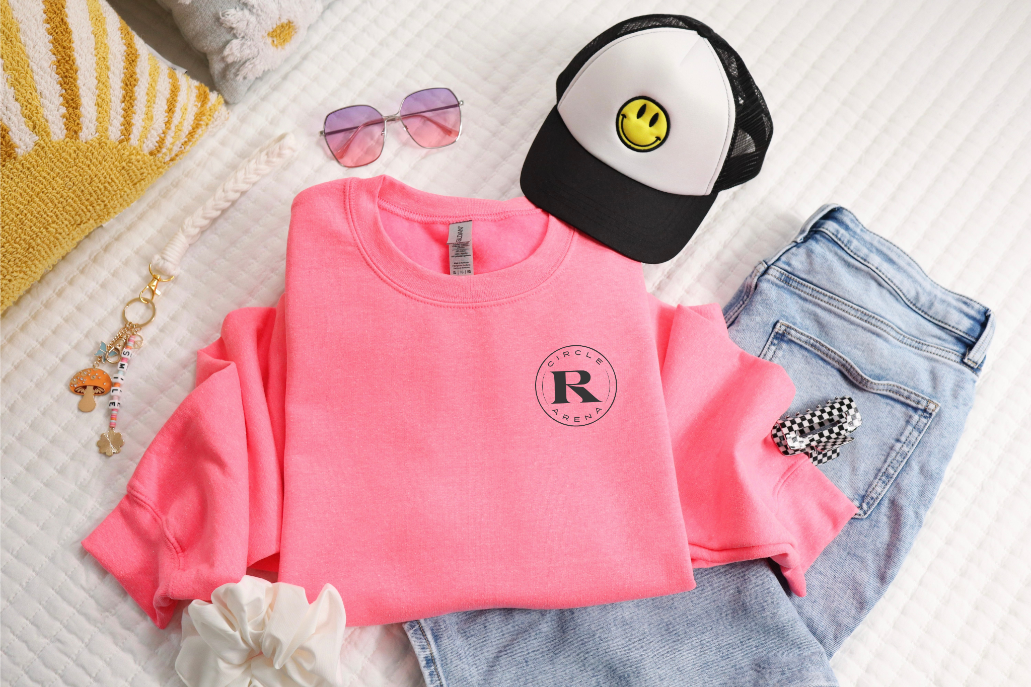 Long Live Cowgirls Sweatshirt + Circle R Arena Logo Crewneck – Western Graphic Pullover