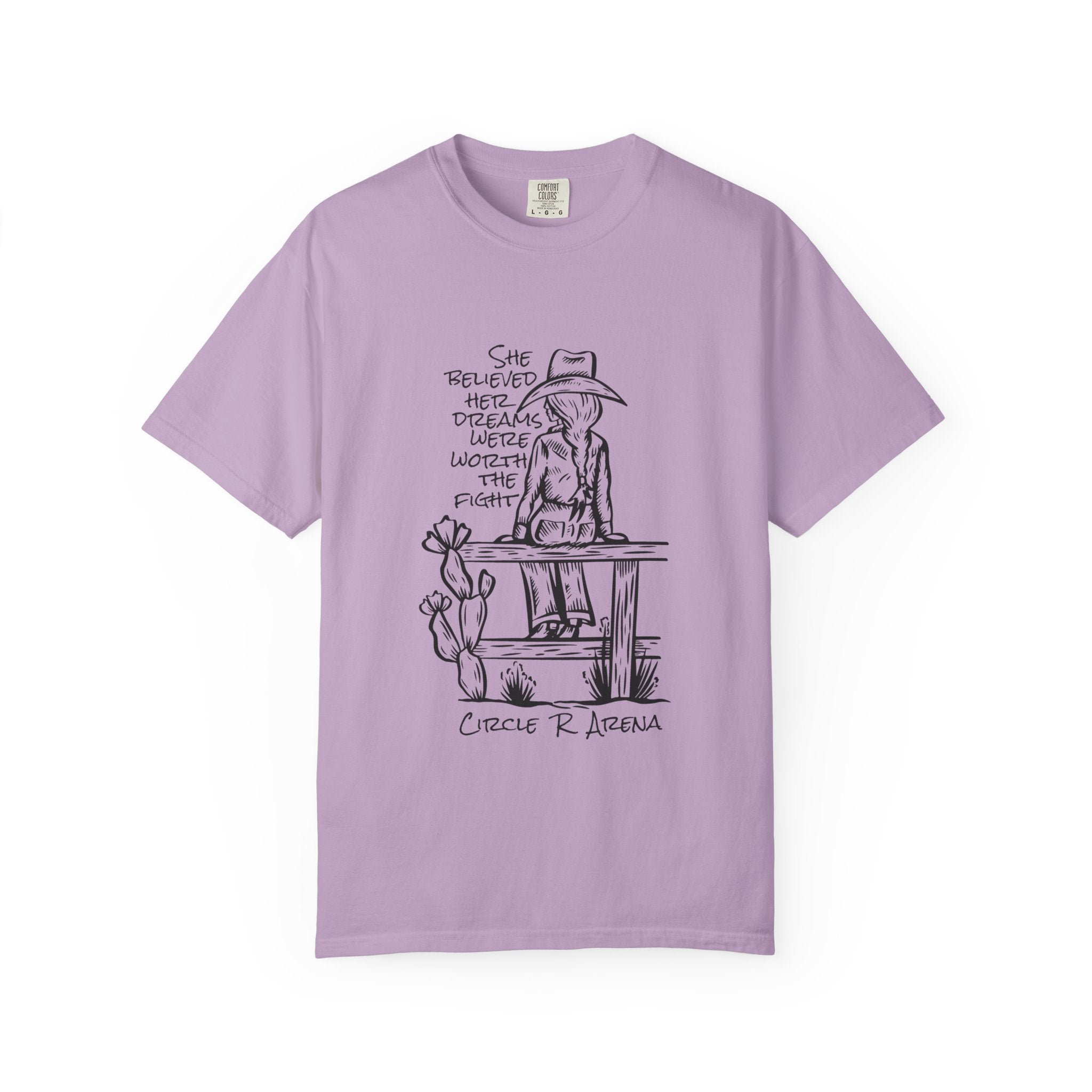 Worth The Fight - Circle R Arena Logo Adult Tee