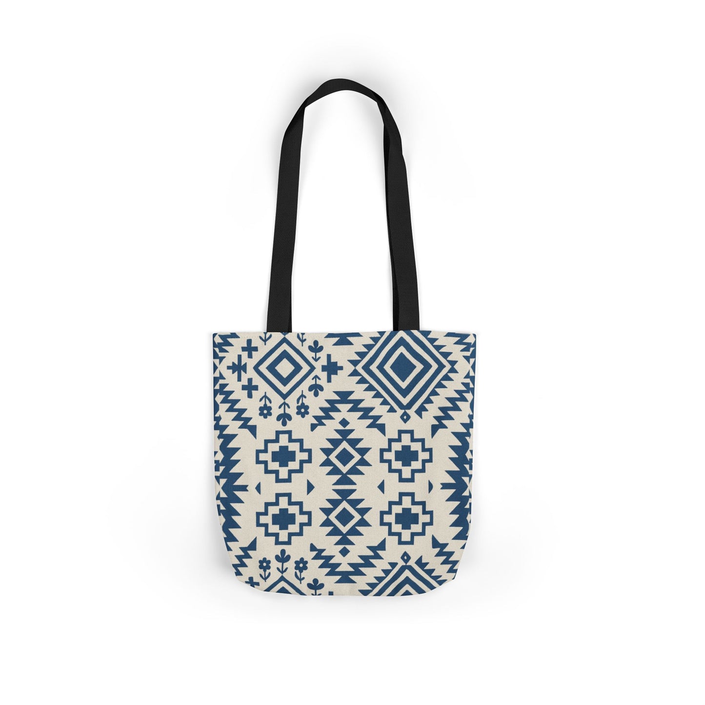Chic Western Aztec Print Canvas Tote Bag