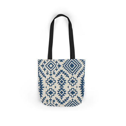 Chic Western Aztec Print Canvas Tote Bag