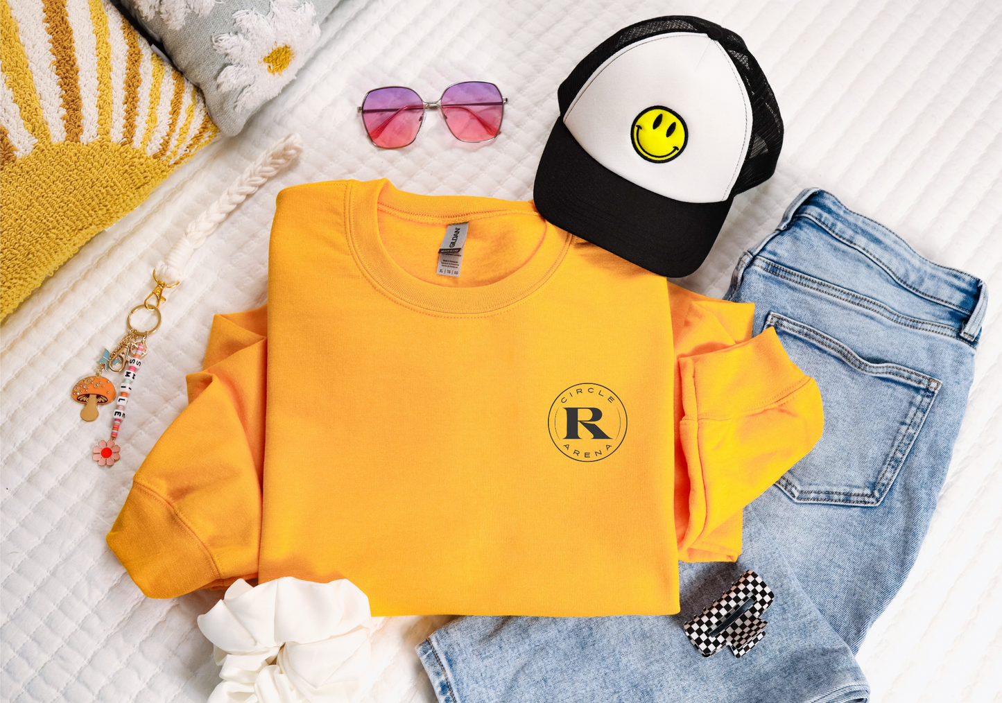 Long Live Cowgirls Sweatshirt + Circle R Arena Logo Crewneck – Western Graphic Pullover