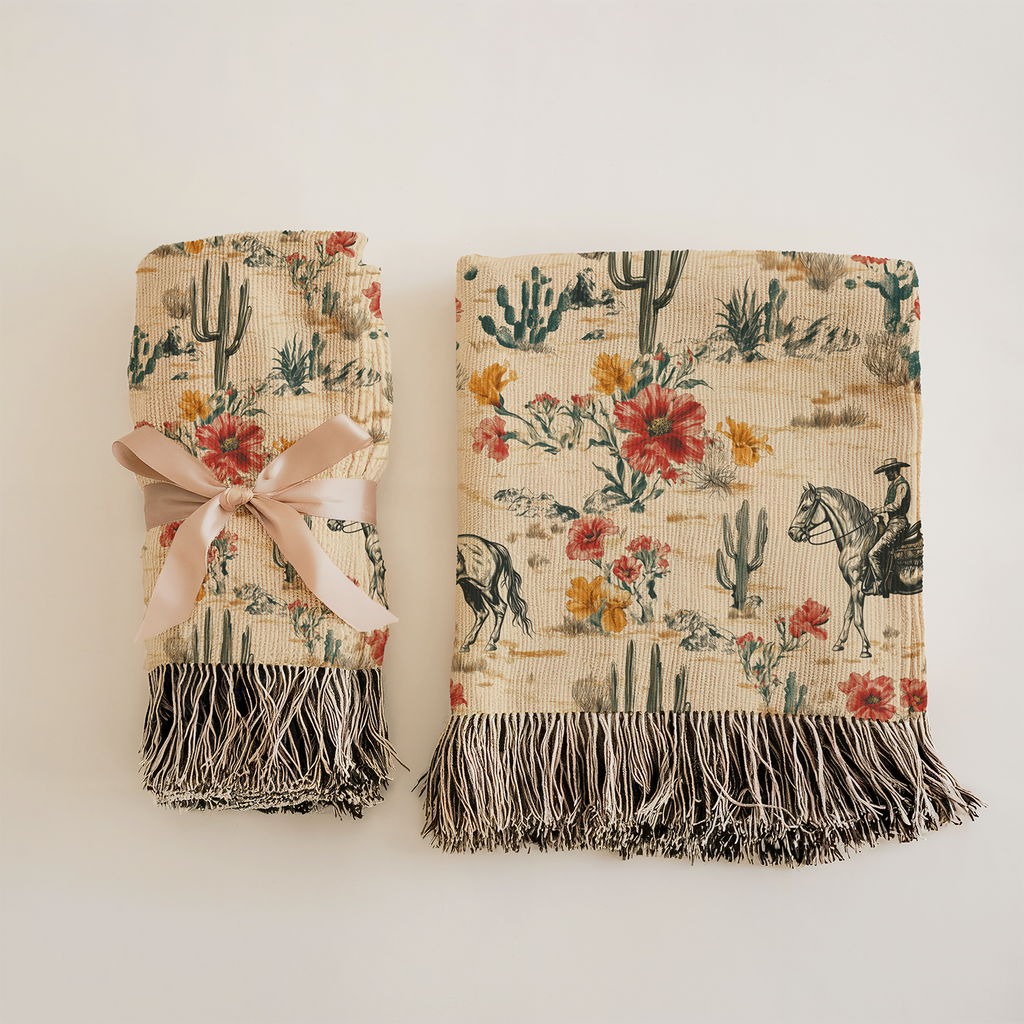 Rustic Western Woven Blanket