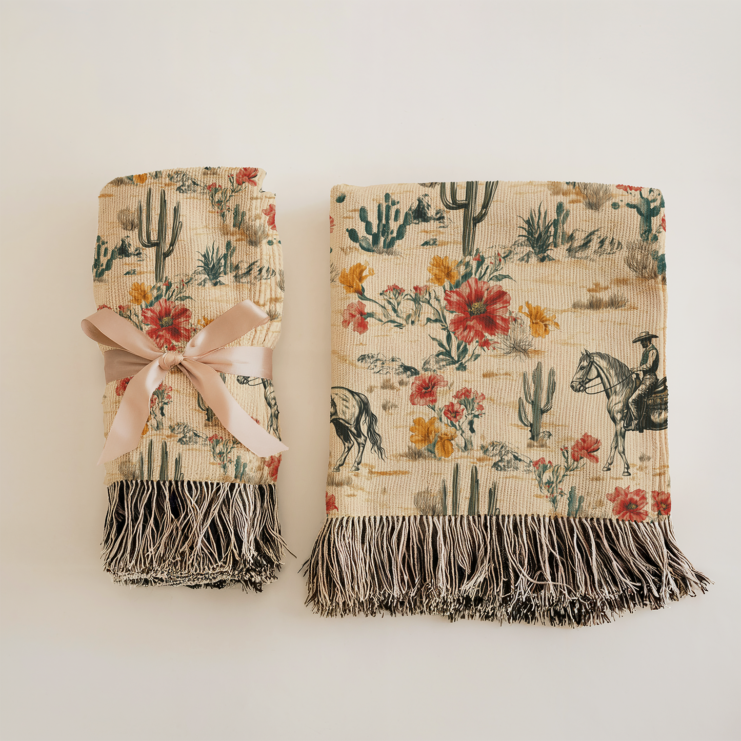 Rustic Western Woven Blanket