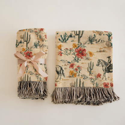 Rustic Western Woven Blanket