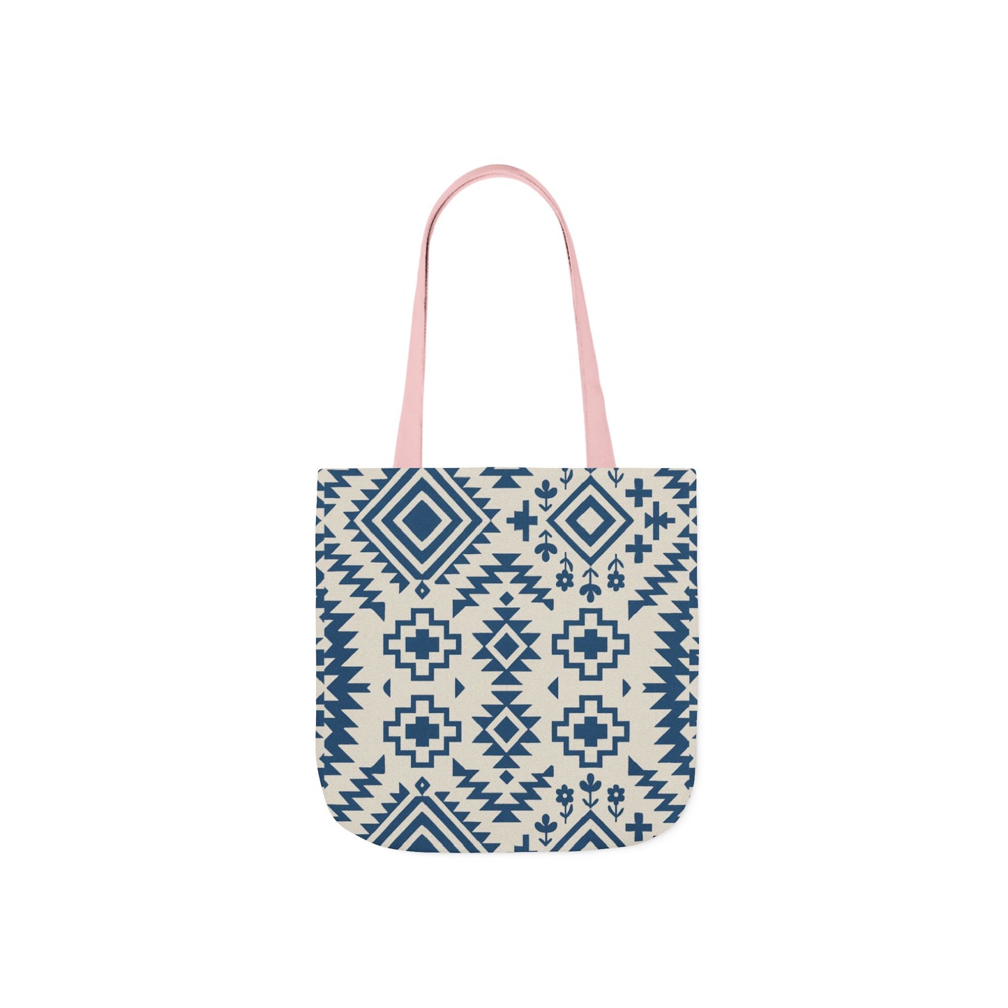 Chic Western Aztec Print Canvas Tote Bag