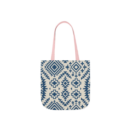 Chic Western Aztec Print Canvas Tote Bag