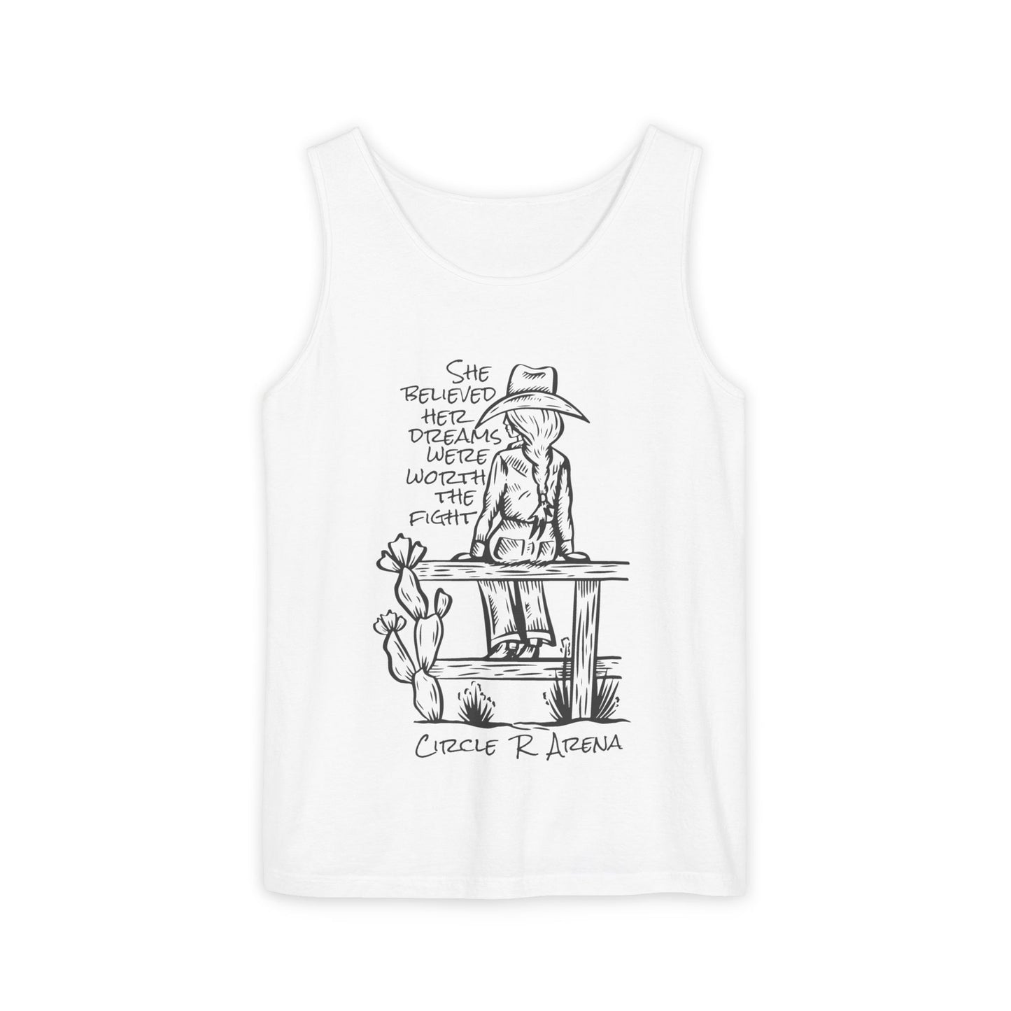 Worth The Fight - Circle R Arena Logo Unisex Tank