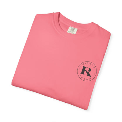 Circle R Arena “I Don’t Know How to TikTok But I Can Saddle a Horse” Graphic Tee – Western Rider T-Shirt with Logo Pocket Design