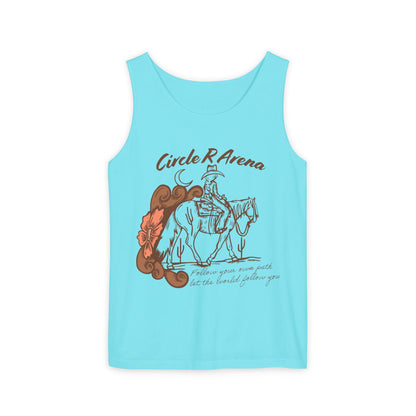 Cowgirl Circle R Arena Unisex Tank Top