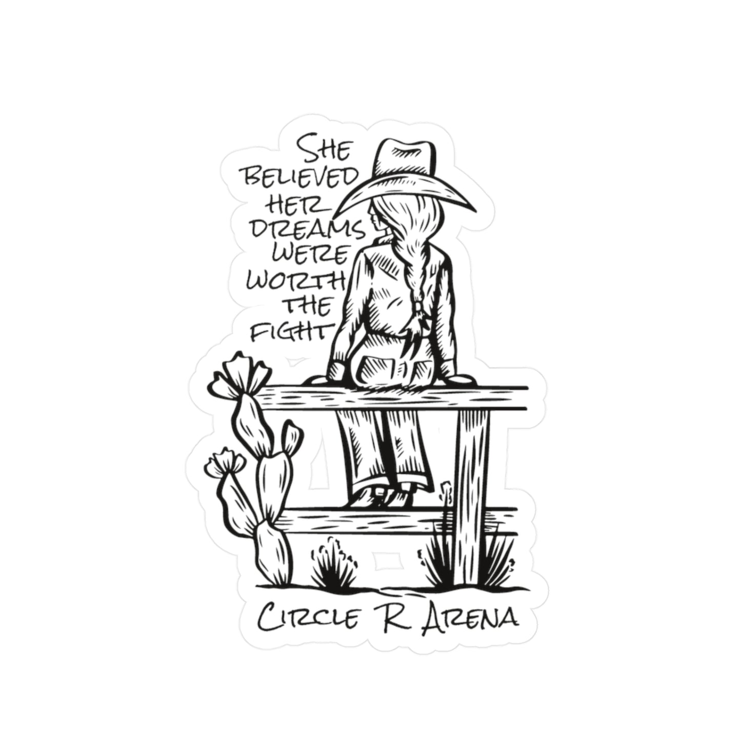 Worth The Fight Vinyl Decal