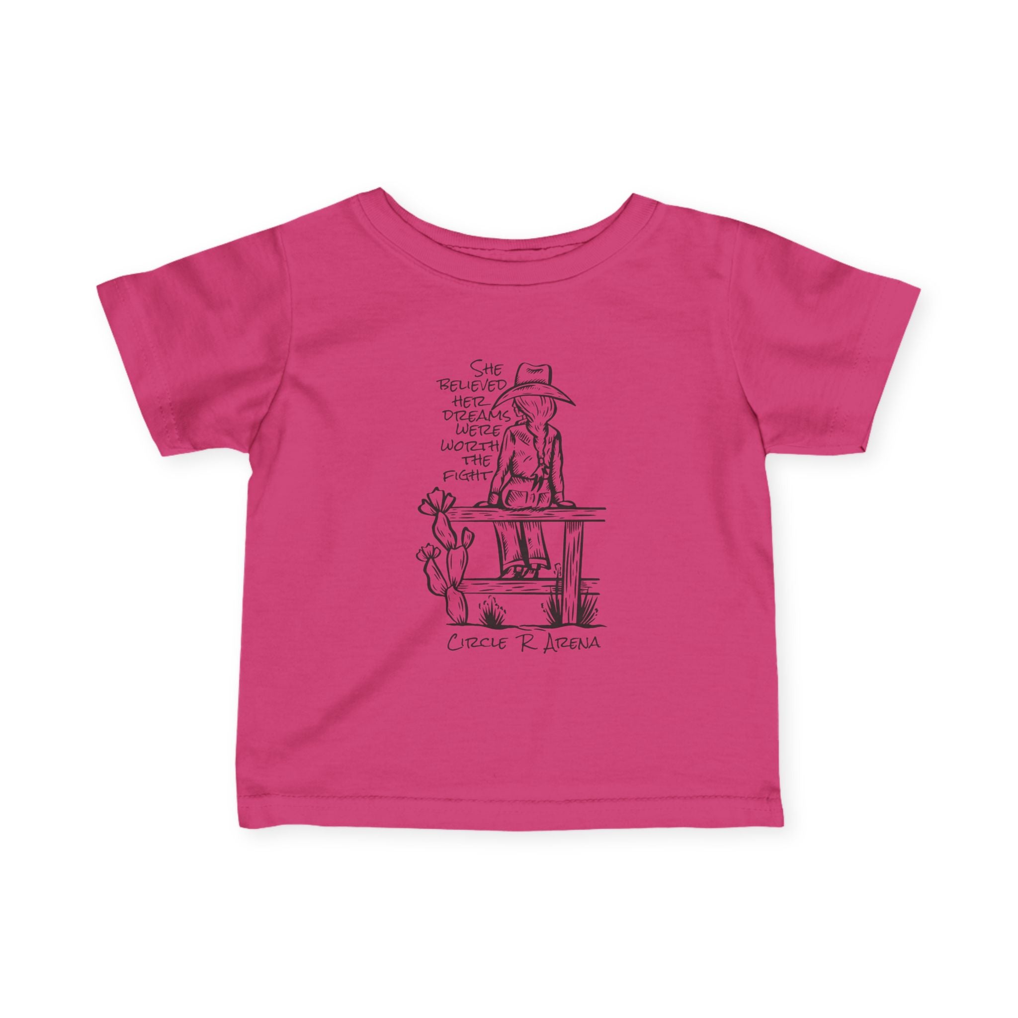 Worth The Fight - Circle R Arena Infant Tee