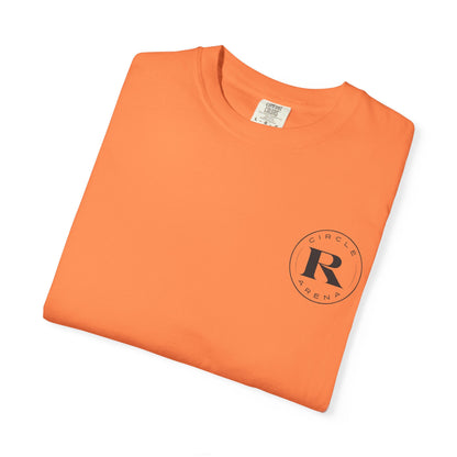 Circle R Arena “I Don’t Know How to TikTok But I Can Saddle a Horse” Graphic Tee – Western Rider T-Shirt with Logo Pocket Design