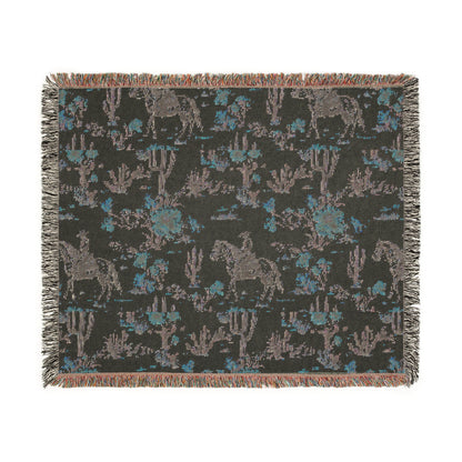 Rustic Western Woven Blanket