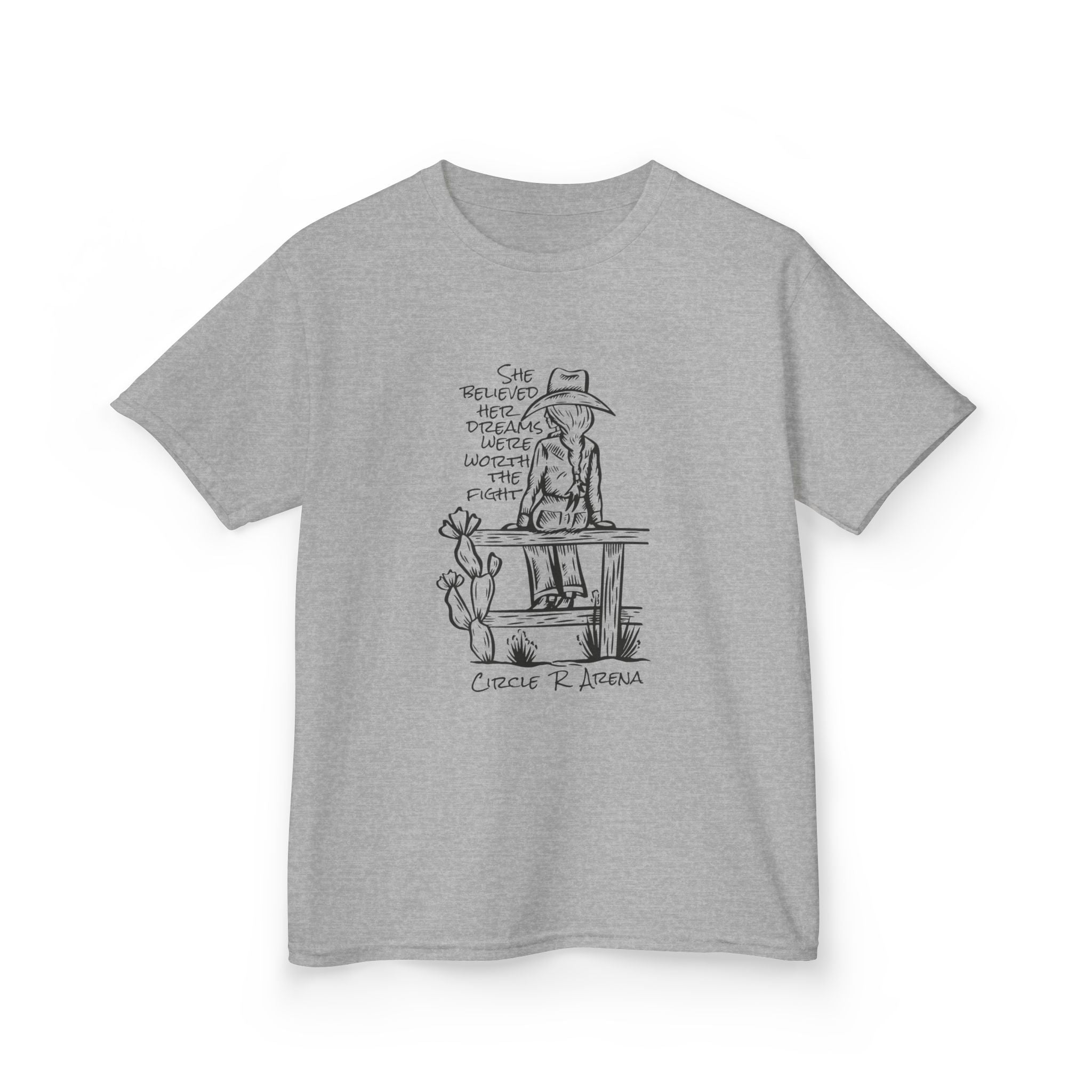 Worth The Fight - Circle R Arena Kids Tee