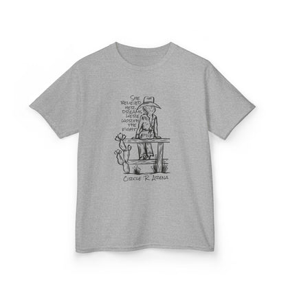 Worth The Fight - Circle R Arena Kids Tee