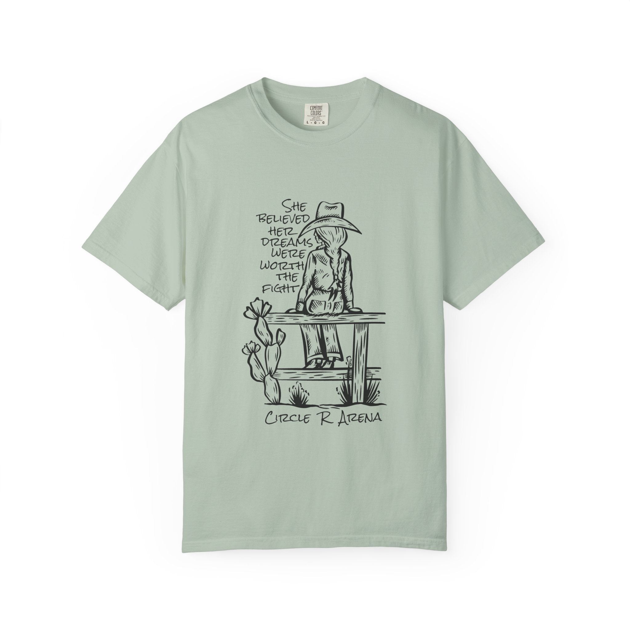 Worth The Fight - Circle R Arena Logo Adult Tee