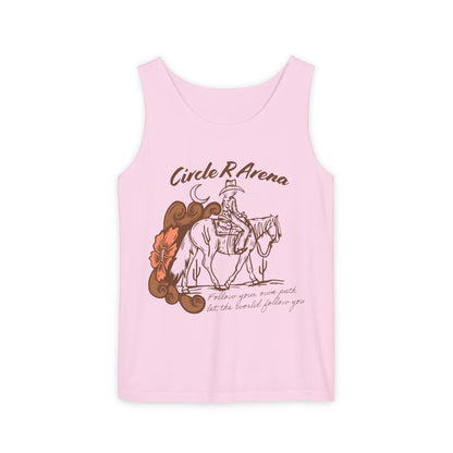 Cowgirl Circle R Arena Unisex Tank Top