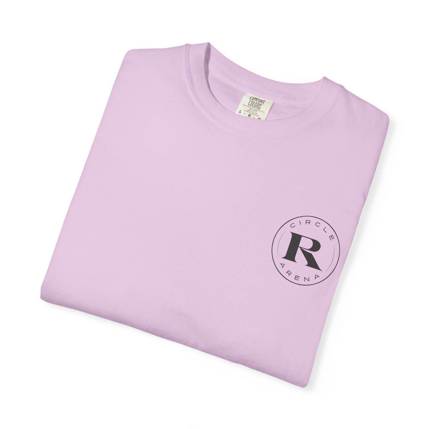 Circle R Arena “I Don’t Know How to TikTok But I Can Saddle a Horse” Graphic Tee – Western Rider T-Shirt with Logo Pocket Design
