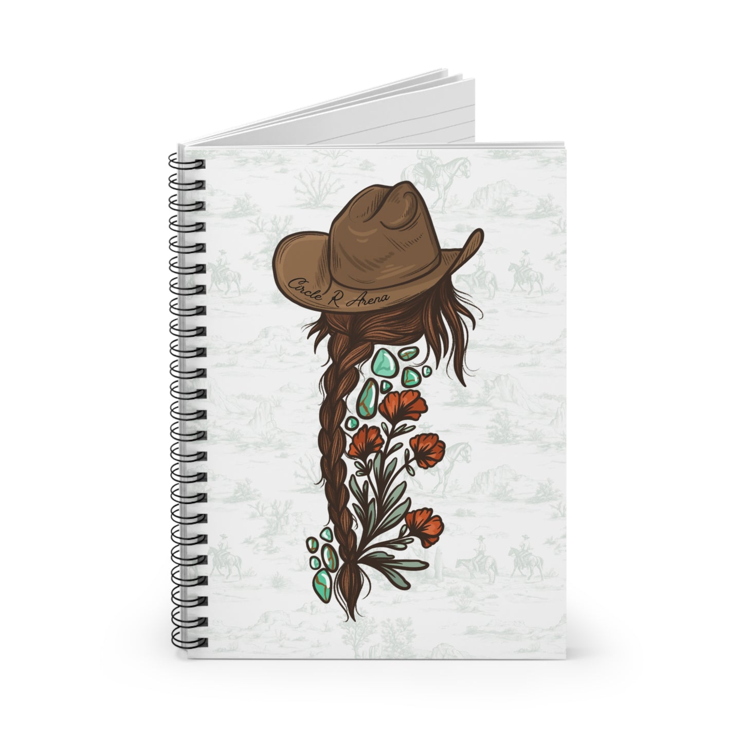 Vintage Cowgirl Spiral Notebook