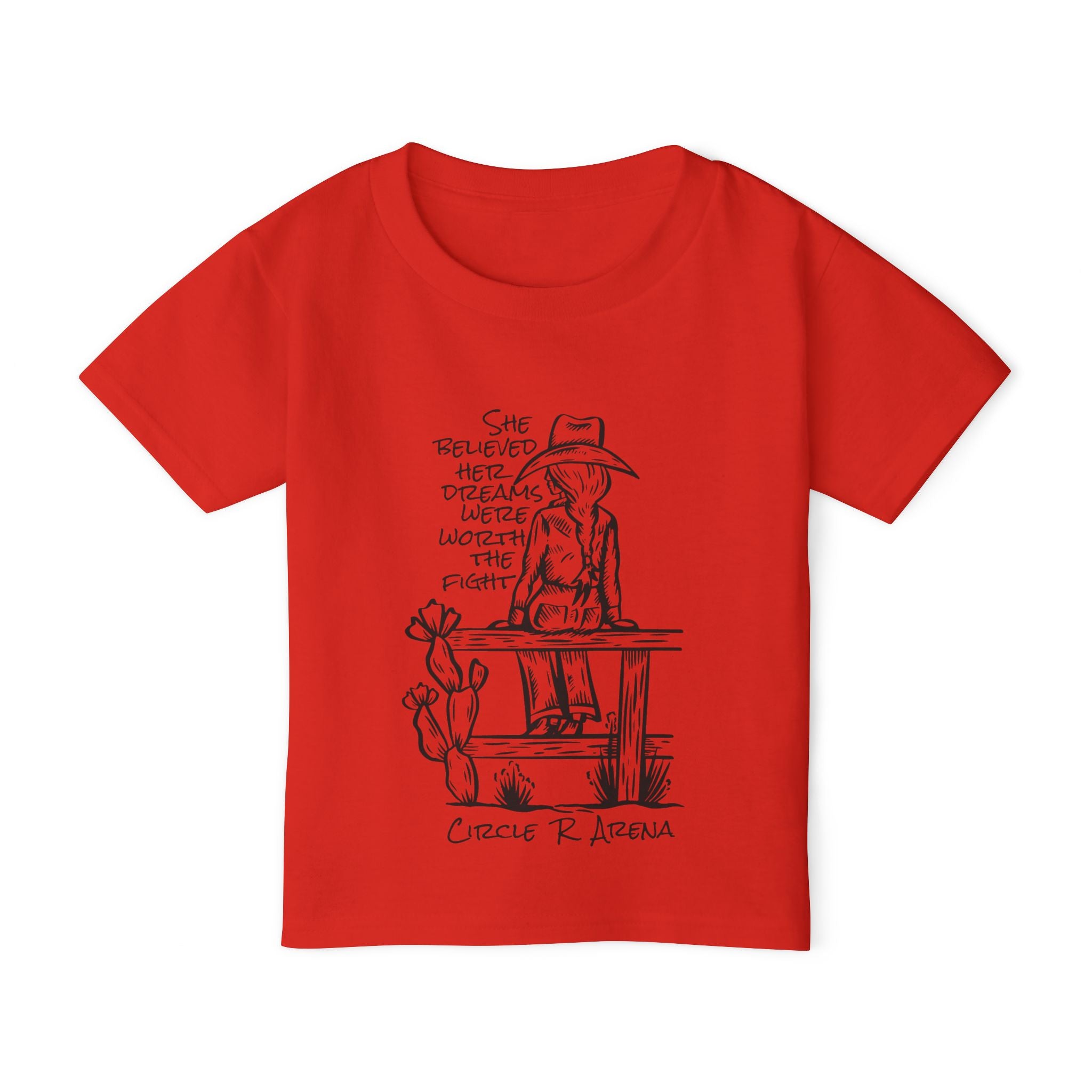 Worth The Fight - Circle R Arena Logo Toddler Tee