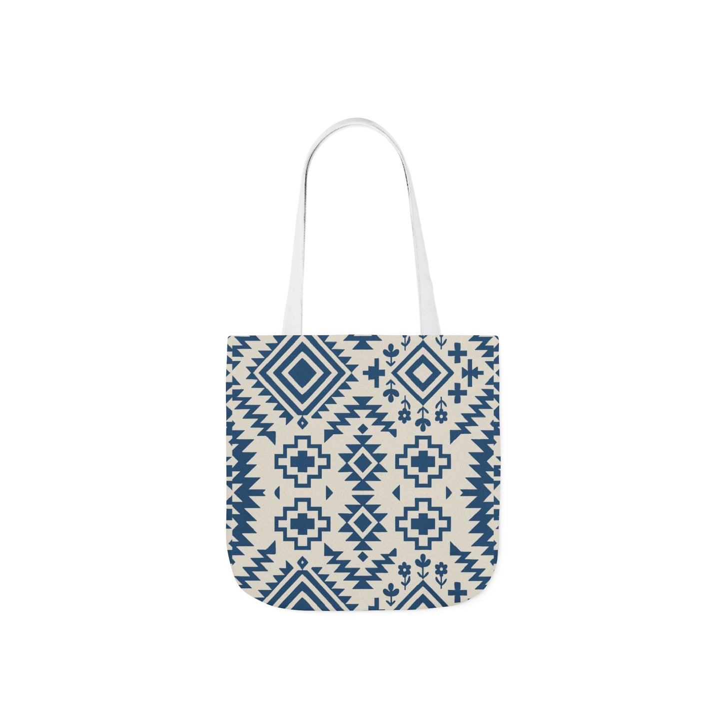 Chic Western Aztec Print Canvas Tote Bag