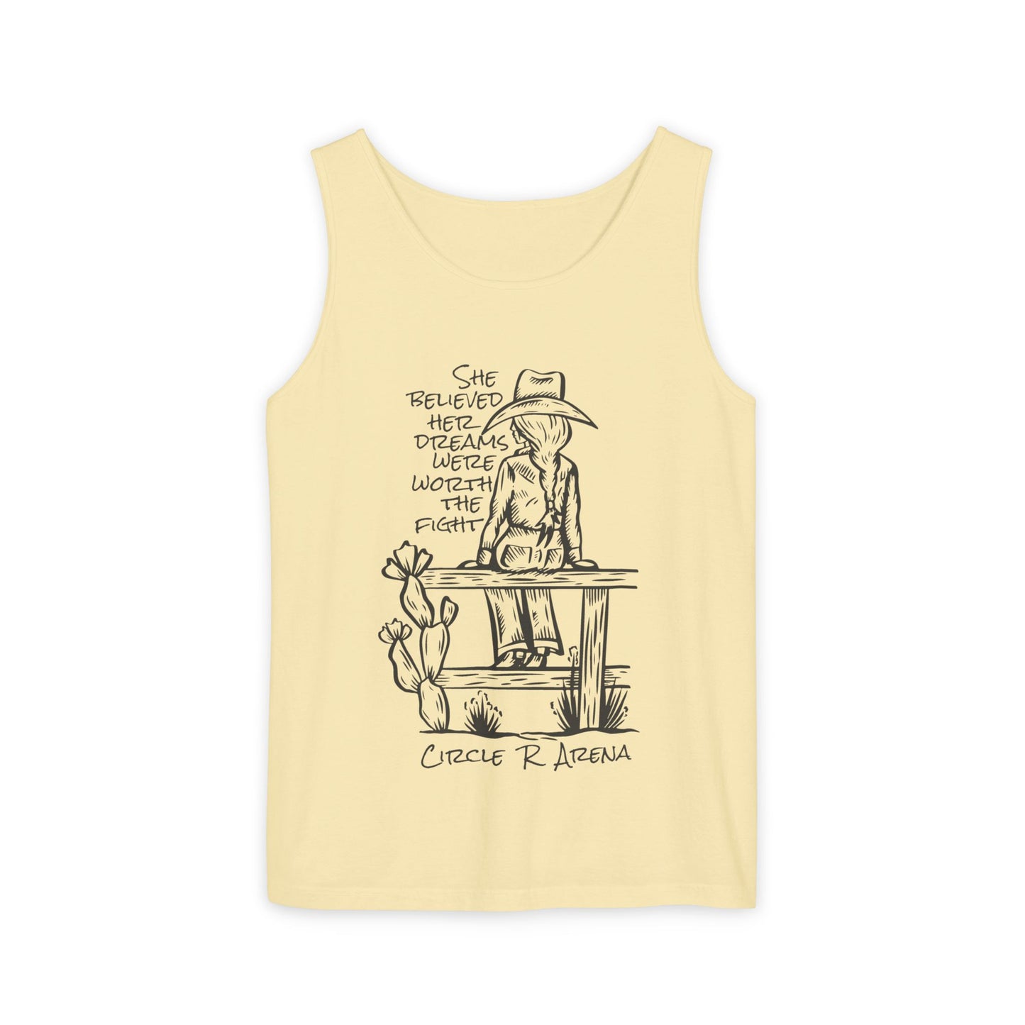 Worth The Fight - Circle R Arena Logo Unisex Tank