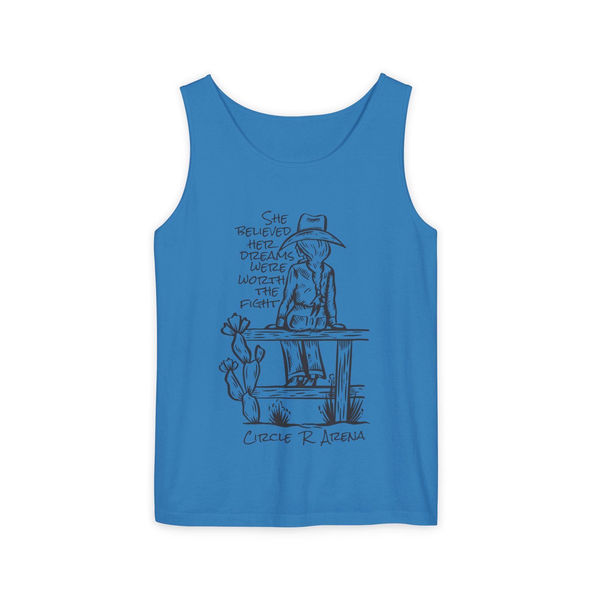 Worth The Fight - Circle R Arena Logo Unisex Tank
