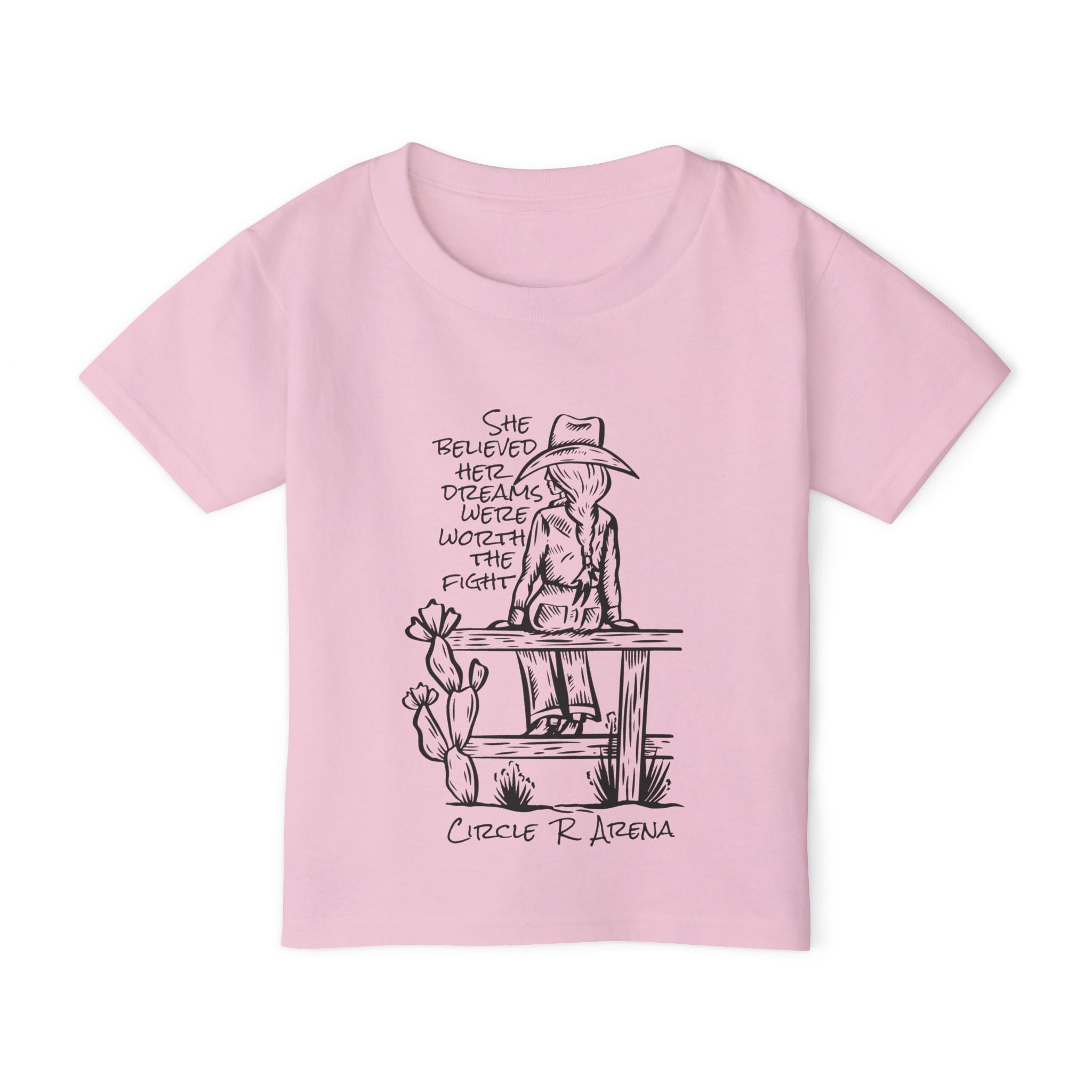 Worth The Fight - Circle R Arena Logo Toddler Tee