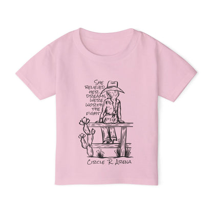 Worth The Fight - Circle R Arena Logo Toddler Tee