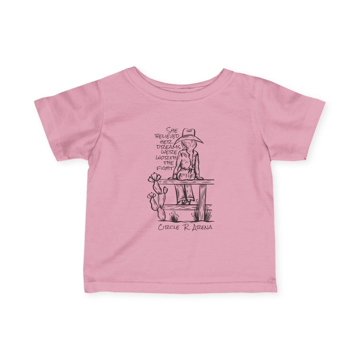 Worth The Fight - Circle R Arena Infant Tee