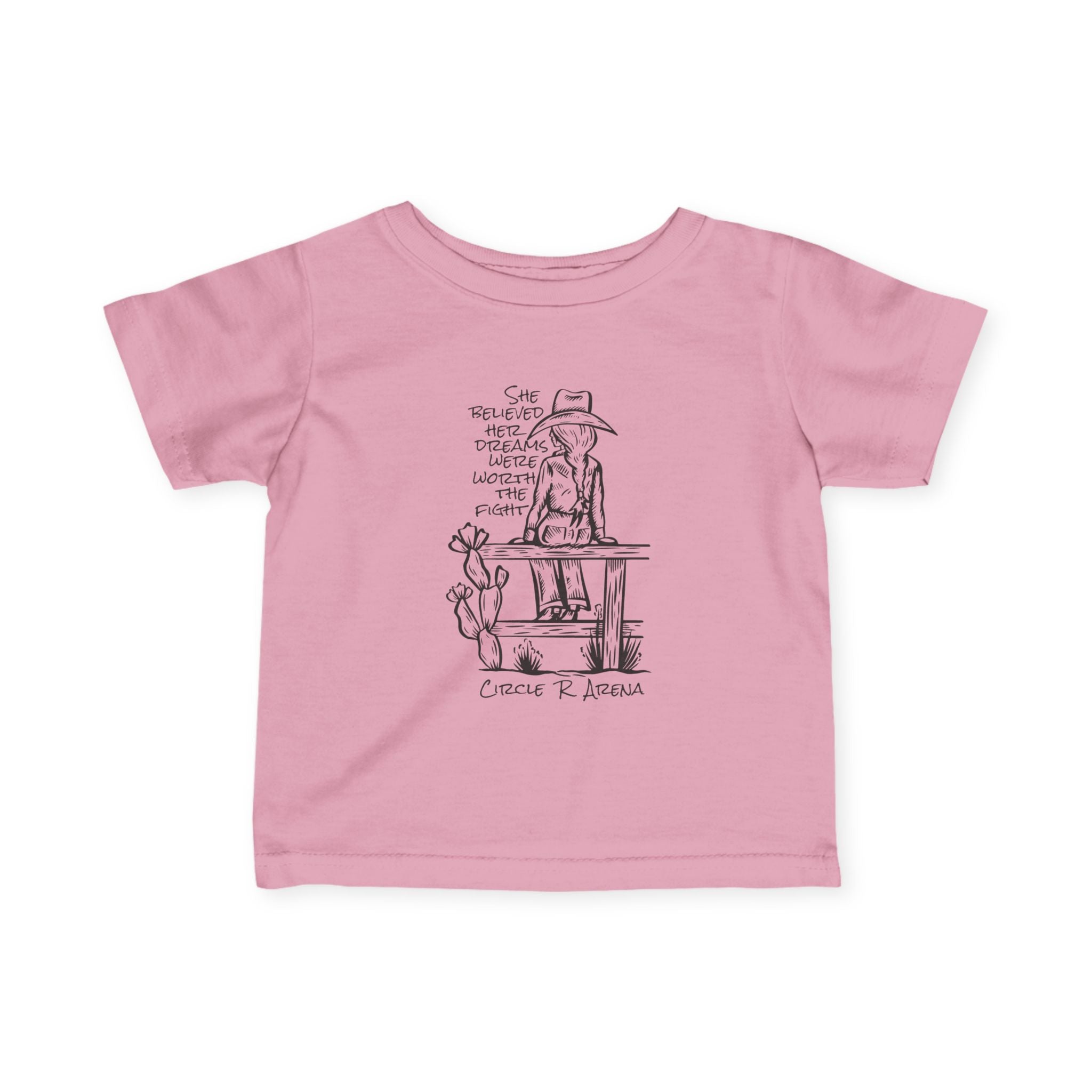 Worth The Fight - Circle R Arena Infant Tee
