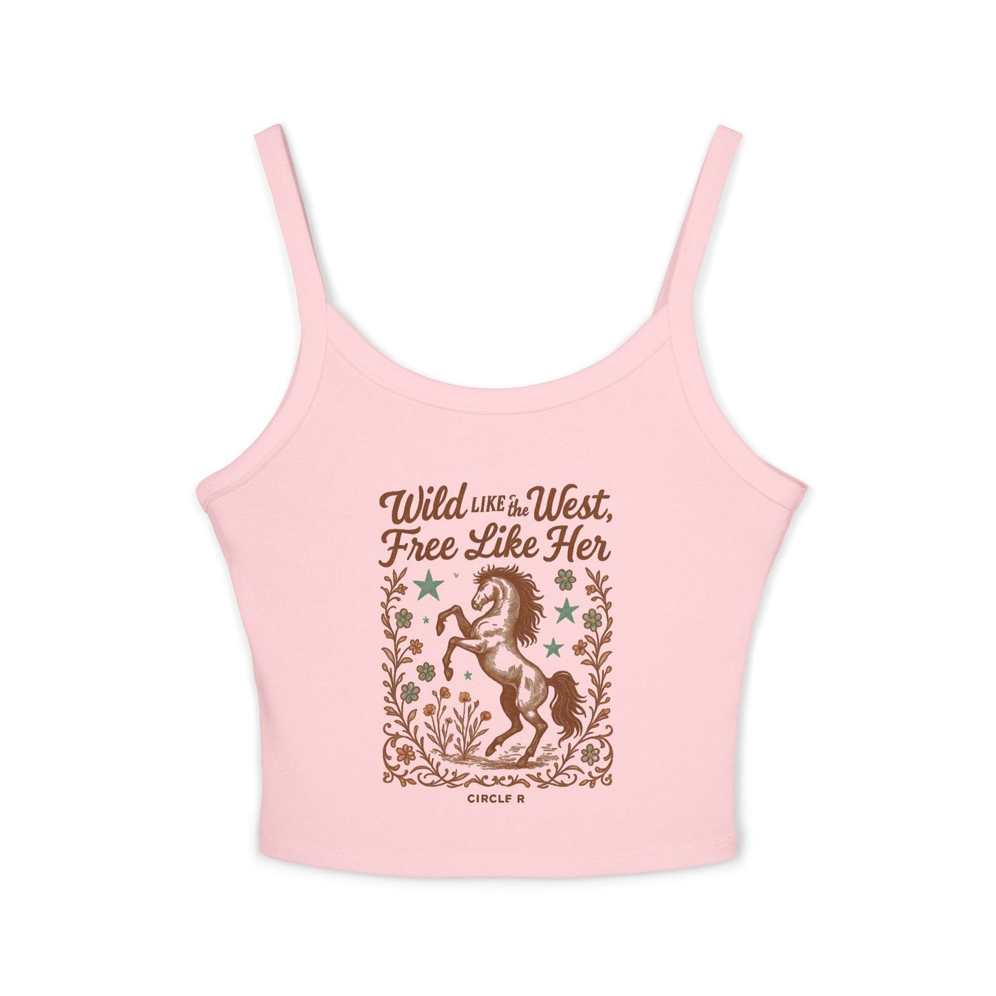 Wild Like The West Women's Crop Tank Top