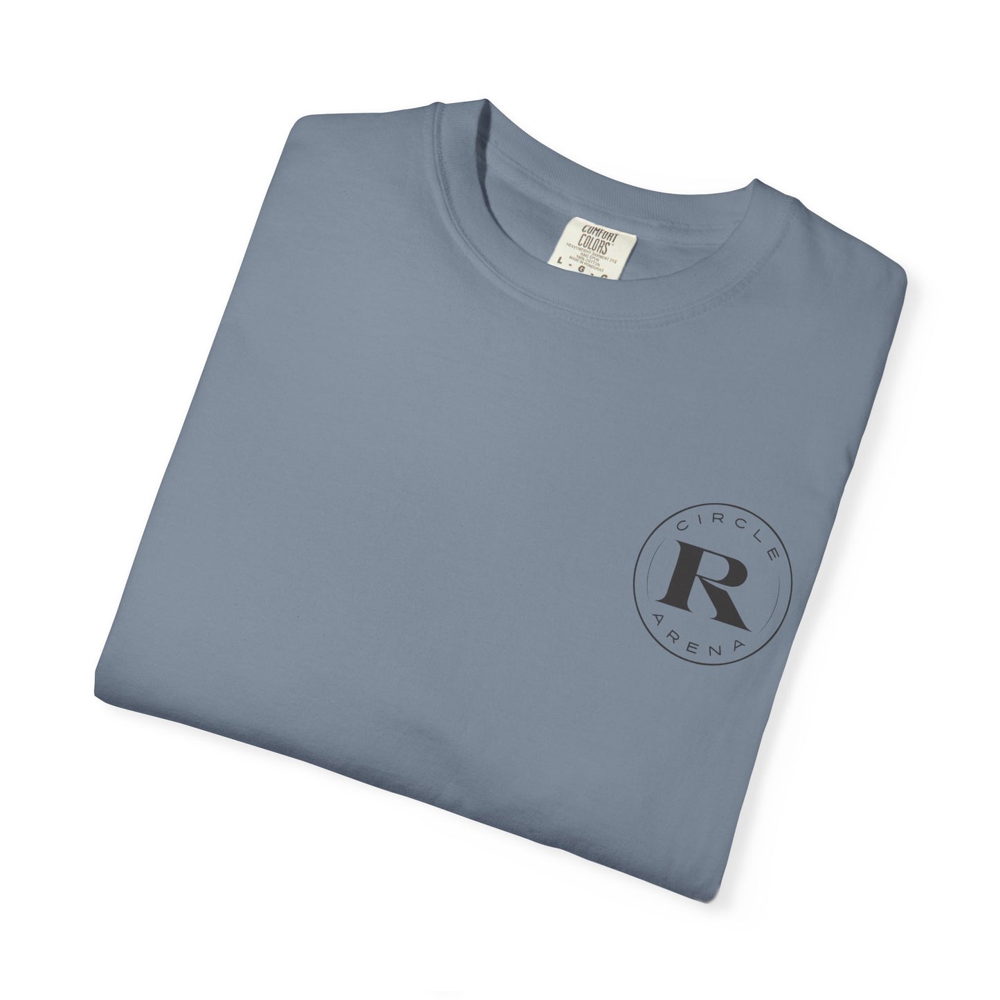 Circle R Arena “I Don’t Know How to TikTok But I Can Saddle a Horse” Graphic Tee – Western Rider T-Shirt with Logo Pocket Design