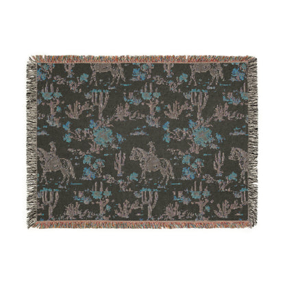 Rustic Western Woven Blanket