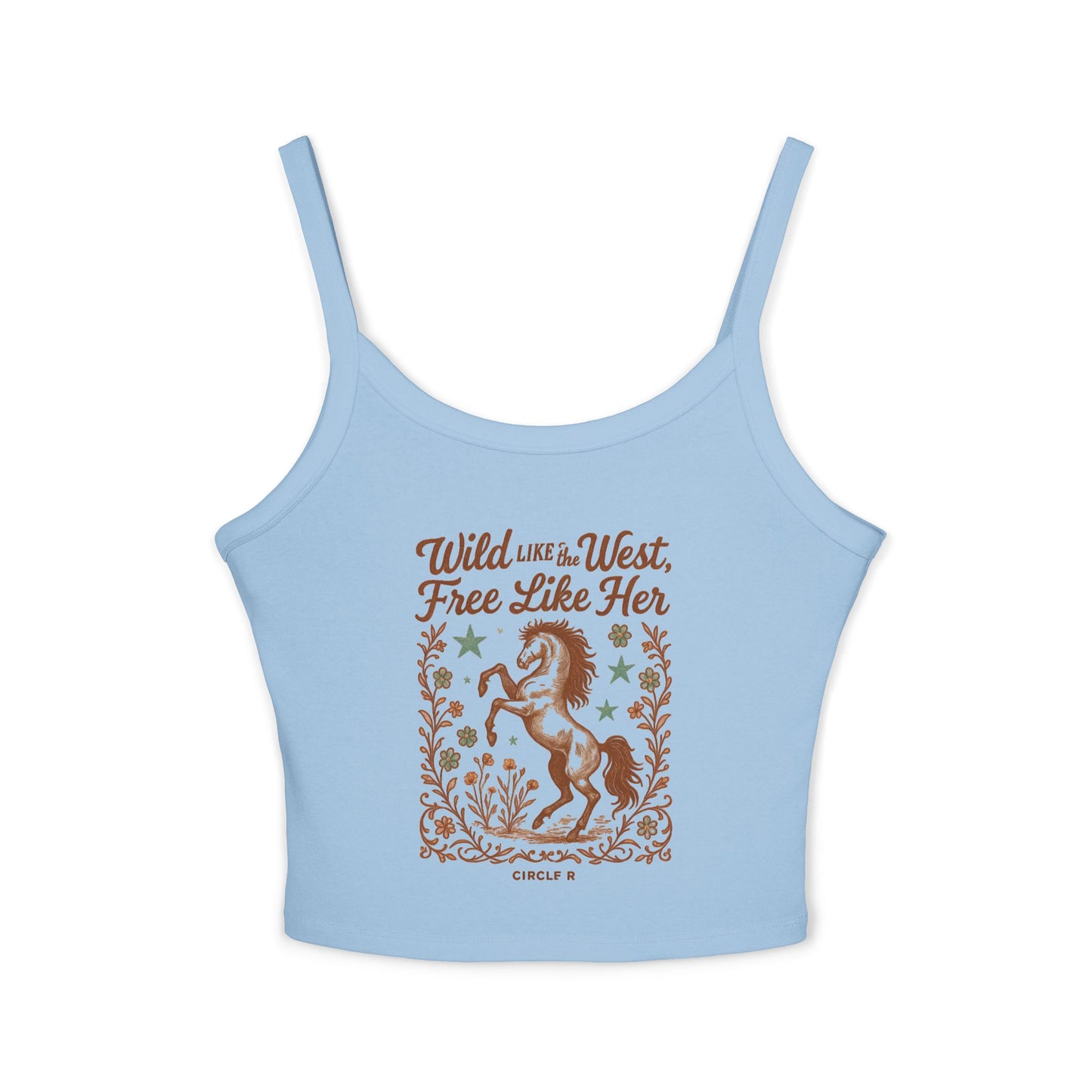 Wild Like The West Women's Crop Tank Top