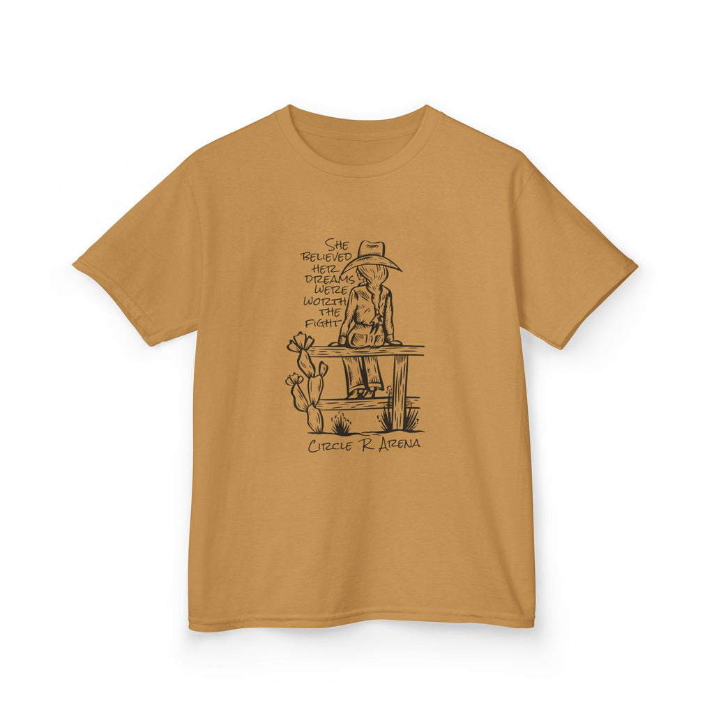 Worth The Fight - Circle R Arena Kids Tee
