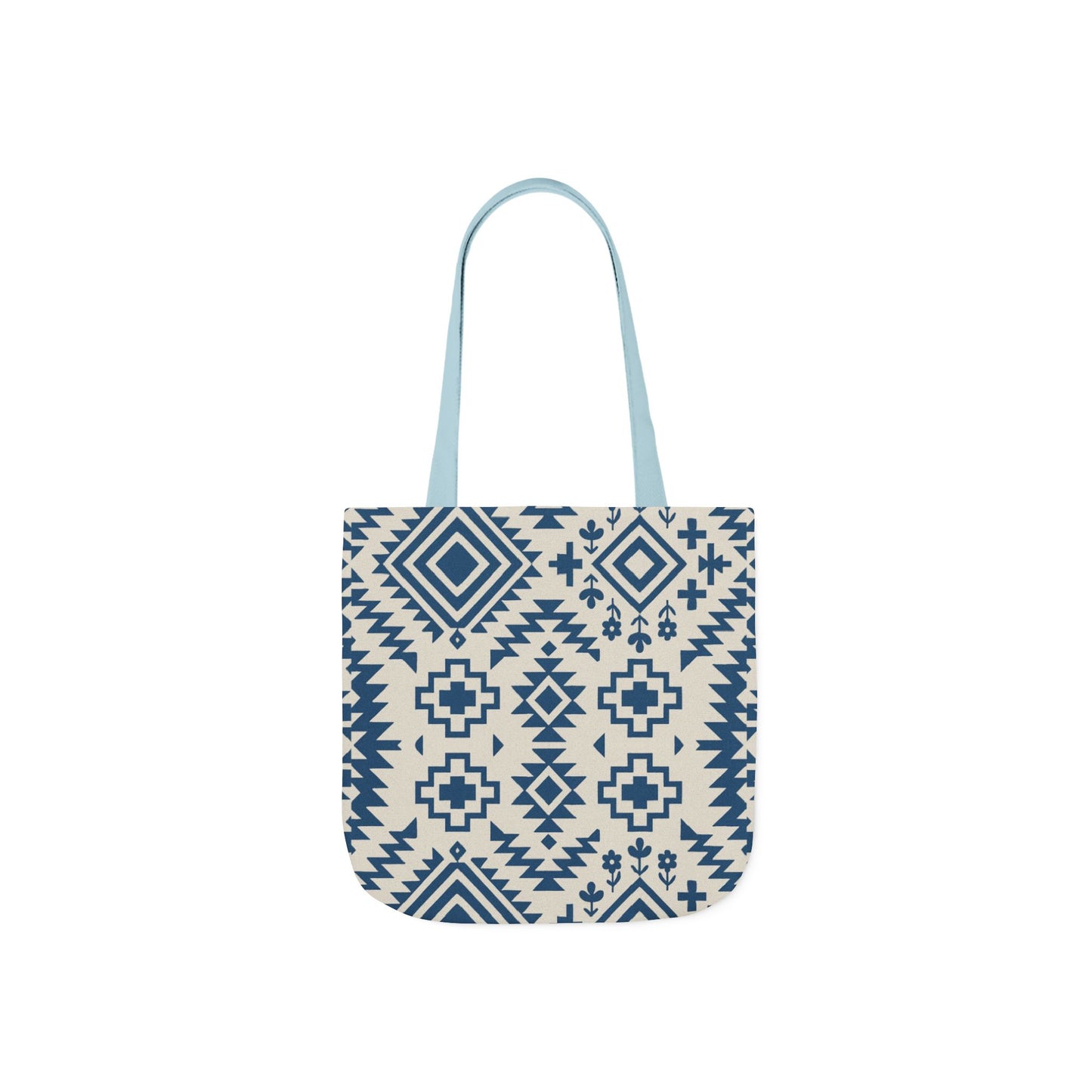 Chic Western Aztec Print Canvas Tote Bag