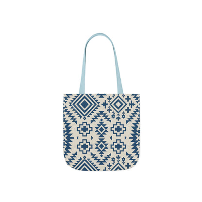 Chic Western Aztec Print Canvas Tote Bag