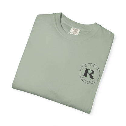 Circle R Arena “I Don’t Know How to TikTok But I Can Saddle a Horse” Graphic Tee – Western Rider T-Shirt with Logo Pocket Design