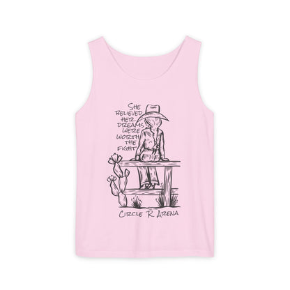 Worth The Fight - Circle R Arena Logo Unisex Tank